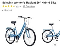Schwinn 26" Women’s Radiant Hybrid Bike