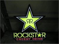 Rock Star Energy Drink Lighted Sign