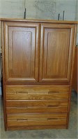 Tall Oak Dresser, Bedroom Storage