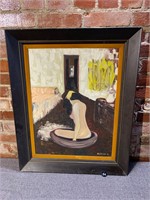 Nude Oil Painting, Signed M. Boyer