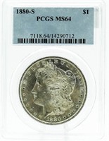 1880-S MS64 Morgan Silver Dollar