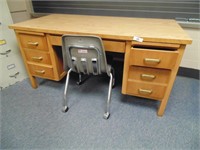 Teacher's Desk & Chair from Room #513