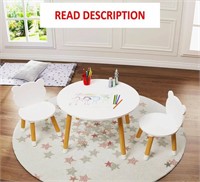 UTEX Kids Wood Table and Chair Set  Kids Play Tabl