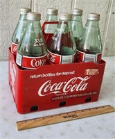 Collectible Coca Cola 6 Pack 33.8 oz Bottles