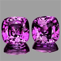 Natural Premium AAA Purple SapphirePair {Flawless-