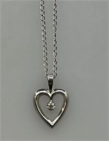 Sterling Silver Heart Necklace