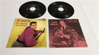 2 Elvis 45 Records with Sleeves