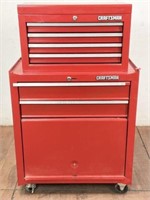 (2pc) Craftsman Steel Tool Chest On Casters