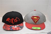 Batman & Superman Caps