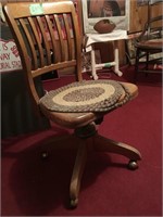 vintage wood office chair