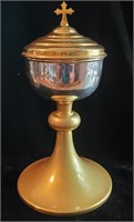 A Stately Large Sterling Silver Cup Ciborium