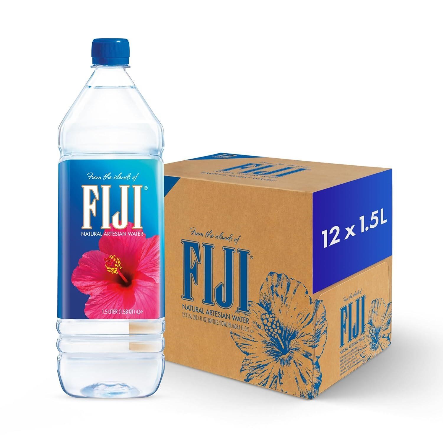 FIJI Water 1.5L / 50.7Oz (Pack of 12)
