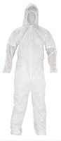 25PCS  Size-4XL  Disposable Coverall W/ Hood   Whi