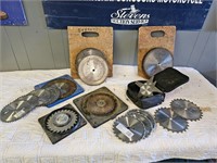 Variety Saw blades sizes, new and used.