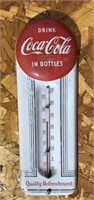 Old Coca-Cola Thermometer 9"