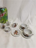 9 pc Made in Japan Mini Tea Set Pieces