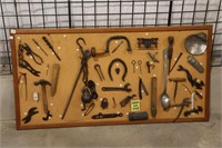 ANTIQUE TOOL BOARD DISPLAY