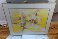 Framed and Matted Original Watercolor Painting