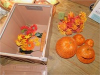 FALL DÉCOR, SIGNS, PUMPKINS, WITH TOTE ETC.