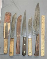 group of knives including Old Hickory