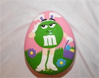 Green Easter Egg M&M Candy Jar