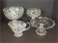 Crystal Footed Bowl and More