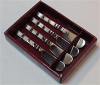 Stainless Steel Butter Knife Set in Box