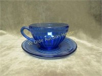 1930's depression Glass Cobalt Blue Color Cup