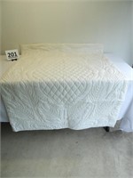 White Quilt  43" x 56"