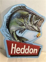 Large  20 x 15 Metal Advertising Sign Heddon