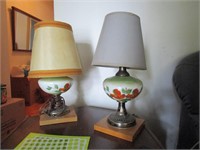 2 lampes vintage