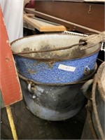 two cauldron with cracks and holes
