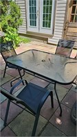 Patio Table & 5 chairs + Swings