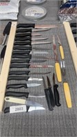 22 kitchen knives