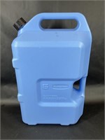 Rubbermaid 6 Gallon Blue Plastic Water Container