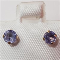 $140 10K  Tanzanite(0.54ct) Freshwater Pearl Earri