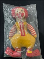 Ronald McDonald Stuffed Figure NOS