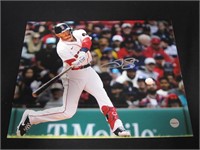 TREVOR STORY SIGNED 8X10 PHOTO RED SOX COA