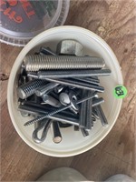 tub of threaded rods