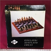 England / Scotland Chess Game Set In Box