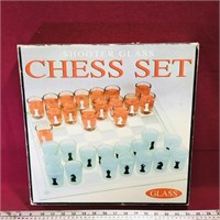 Shooter Glass Chess Game Set In Box