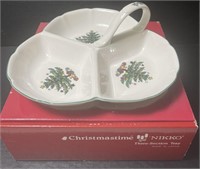 Christmastime, three section tray by Nikki