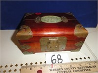 Wood Jewelry box-7" x 5" x 3"