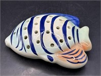 8” Ceramic Fish Flower Frog