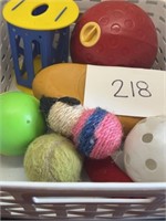 Tote of pet toys