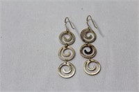 A Pair of Sterling Earrings