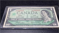 1967 Canadian Centennial 1 Dollar Bill