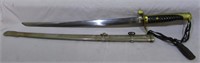 WWII Era Japanese Style Short Sword and Scabbard