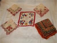 Vintage Cute Handkerchiefs