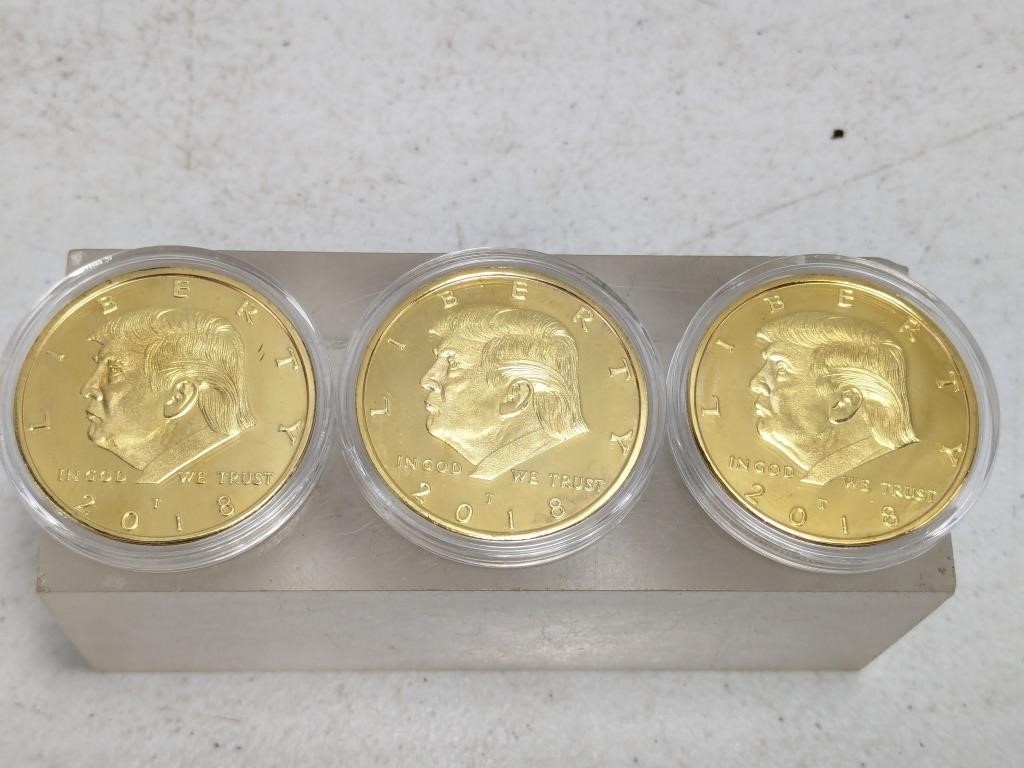 2018 Commemorative Gold Plated Coins